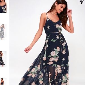 Lulus Floral Freesia Maxi Dress